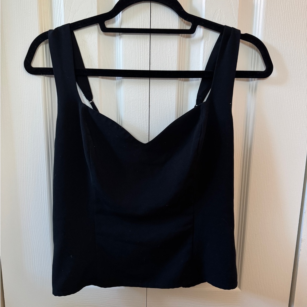 Abercrombie Black Sweetheart Neckline Tank